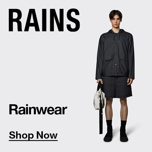 Rains is een modern lifestylemerk dat waterdichte regenkleding voor wereldburgers ontwerpt