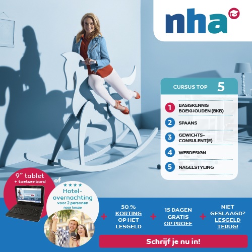 Thuisstudie | NHA de beste studies + Gratis cadeaukaart