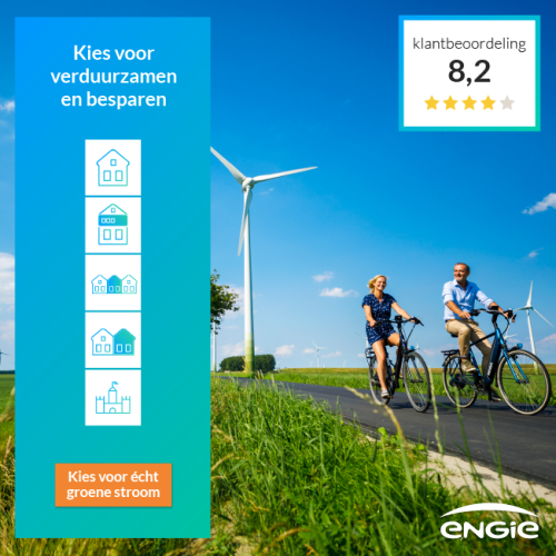 ENGIE 100% groen en € 500.- Cashback
