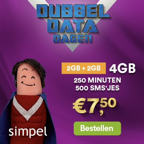 Dubbel data dagen 4 GB